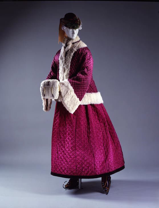 Silk and Fur Skating Ensemble, 1863-67.(Met Museum)